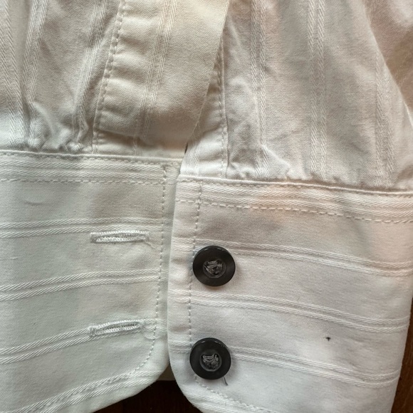 American Eagle Outfitters Premium Vintage Fit White Dress Shirt - Picture 6 of 11